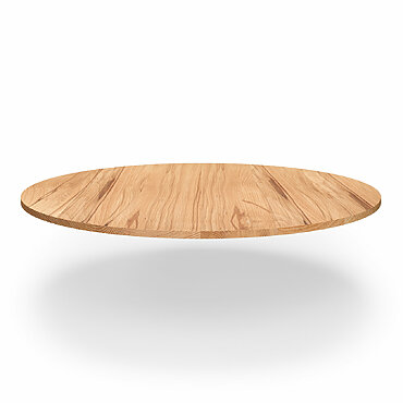Tischplatte Holz Rund Massivholz Nach Maß Kernbuche Gerade Kante V1