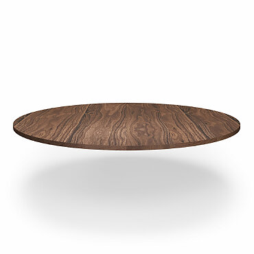 Tischplatte Holz Rund Massivholz Nach Maß Nussbaum Gerade Kante V1