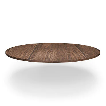 Tischplatte Holz Rund Massivholz Nach Maß Nussbaum Gerade Kante V1