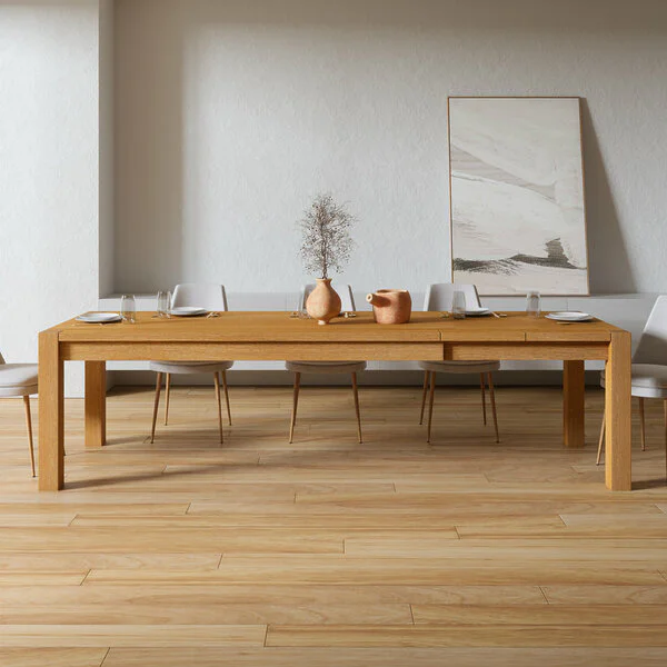 Ausziehtisch Holz Massivholz Vollholz Holzbeine Eiche Esszimmer Belus V1