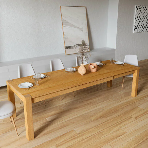 Ausziehtisch Holz Massivholz Vollholz Holzbeine Eiche Esszimmer Belus V2