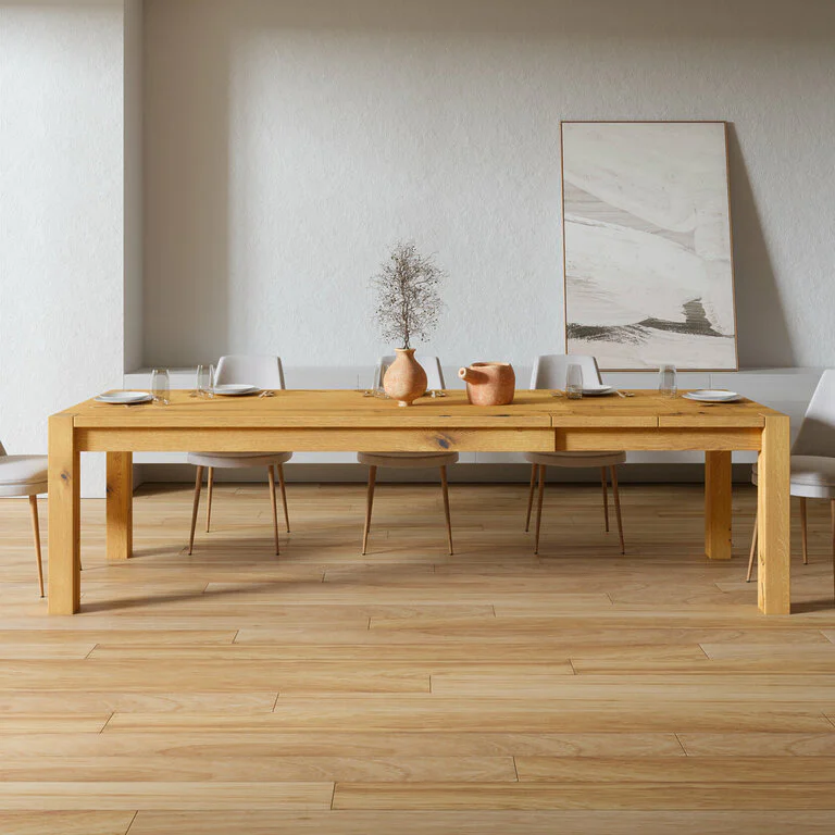 Ausziehtisch Holz Massivholz Vollholz Holzbeine Wildeiche Esszimmer Belus V1