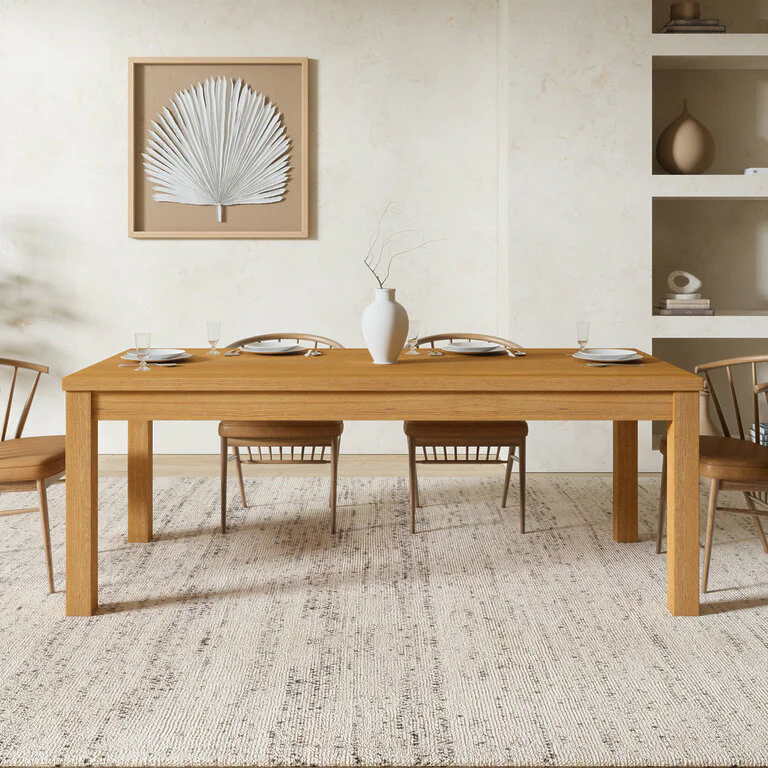 Esstisch Holz Massivholz Vollholz Holzbeine Eiche Esszimmer Manu V1