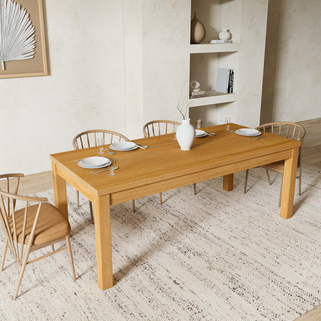 Esstisch Holz Massivholz Vollholz Holzbeine Eiche Esszimmer Manu V2