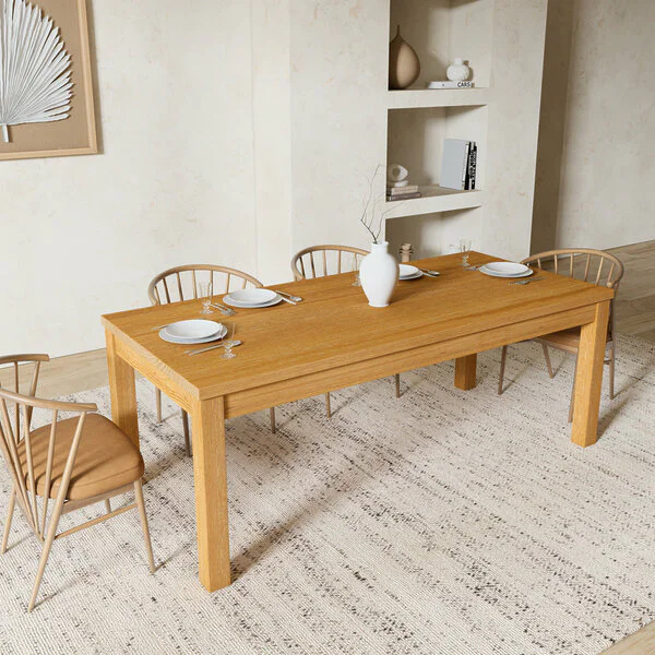 Esstisch Holz Massivholz Vollholz Holzbeine Eiche Esszimmer Manu V2