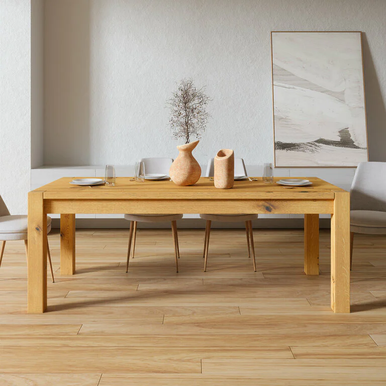 Esstisch Holz Massivholz Vollholz Holzbeine Wildeiche Esszimmer Belus V1
