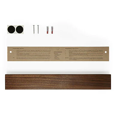 Messerhalter Magnetisch Holz Nussbaum Magnetleiste Messer Ohne Bohren Lieferumfang V3