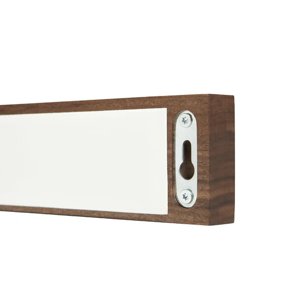 Messerhalter Magnetisch Holz Nussbaum Magnetleiste Messer Ohne Bohren Selbstklebend Detail V4