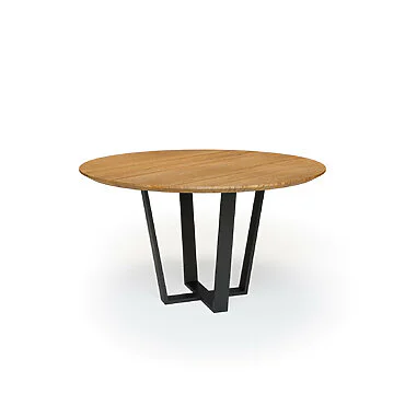 Esstisch Rund Massivholz Eiche Nach Mass Idris Schweizer Kante