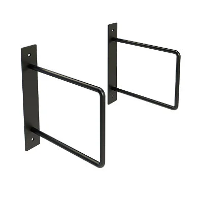 Regalhalter Linar Metall Schwarz Fuer Wandmontage Rundstahl