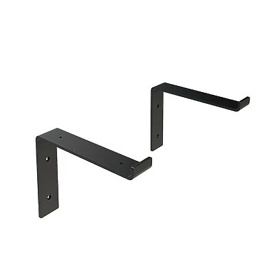 Regalhalter Runa Metall Schwarz Fuer Wandmontage Falchstahl Offen