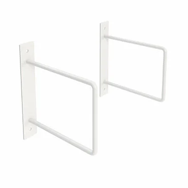 Regalhalter Linar Metall Weiss Fuer Wandmontage Rundstahl