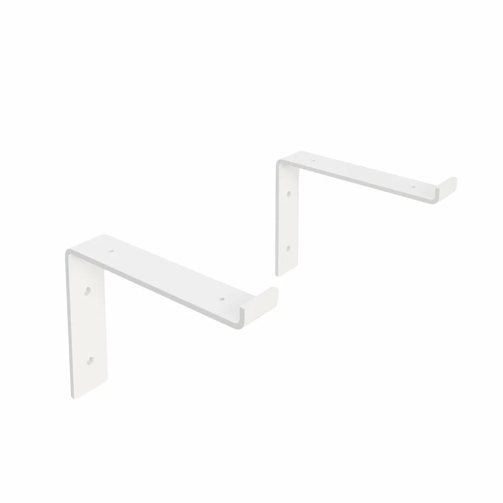 Regalhalter Runa Metall Weiss Fuer Wandmontage Falchstahl Offen