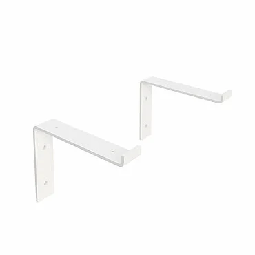 Regalhalter Runa Metall Weiss Fuer Wandmontage Falchstahl Offen