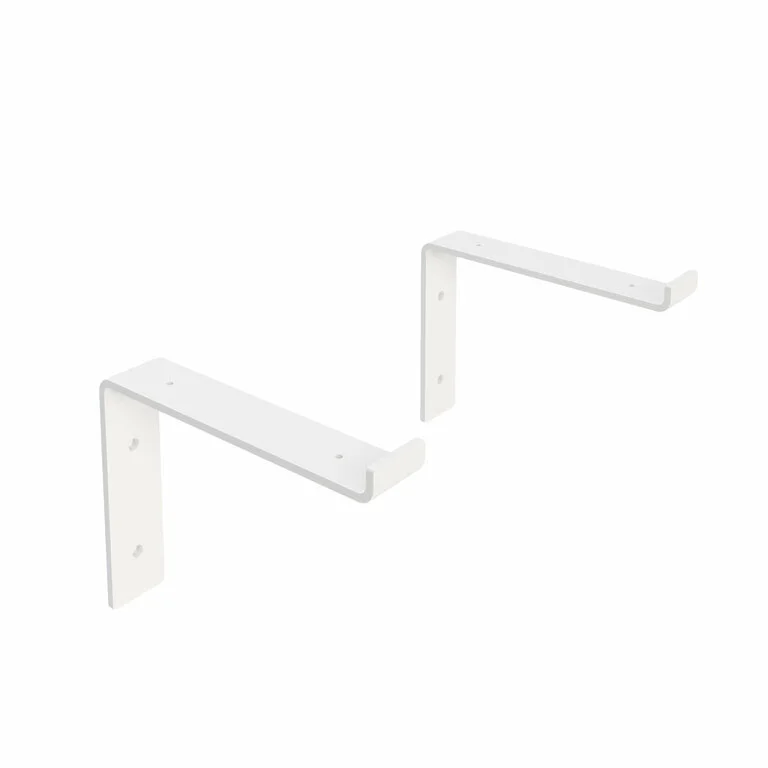 Regalhalter Runa Metall Weiss Fuer Wandmontage Falchstahl Offen